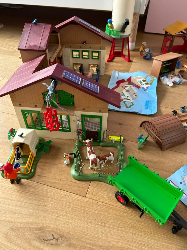 Playmobil Boerderij met Uitbreidingen Veel Dieren, Ophalen of Verzenden, Gebruikt, Complete set