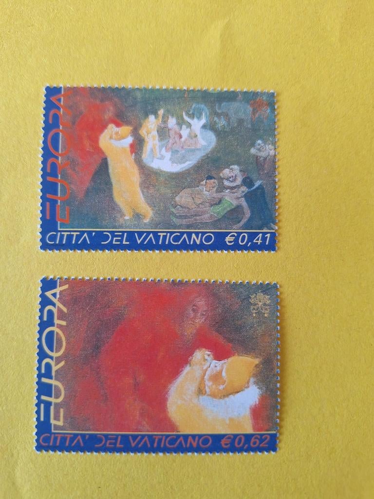 Vaticaanstad: mi. 1415/16. Europazegels 2002. Circus., Ophalen of Verzenden, Overige landen, Postfris