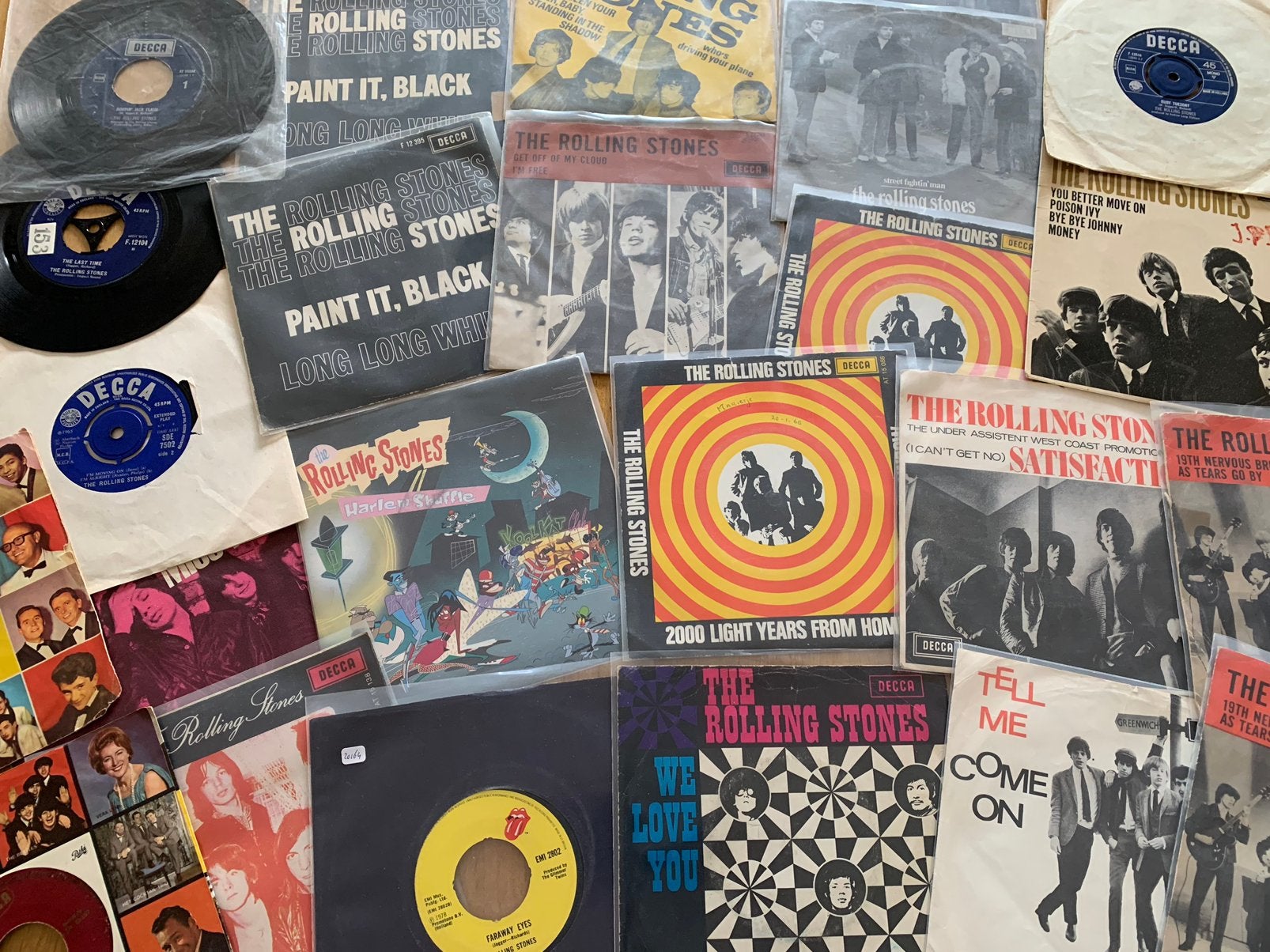 Rolling Stones vinyl singel partij 60’s 70’s 80’s periode, Ophalen of Verzenden, Zo goed als nieuw
