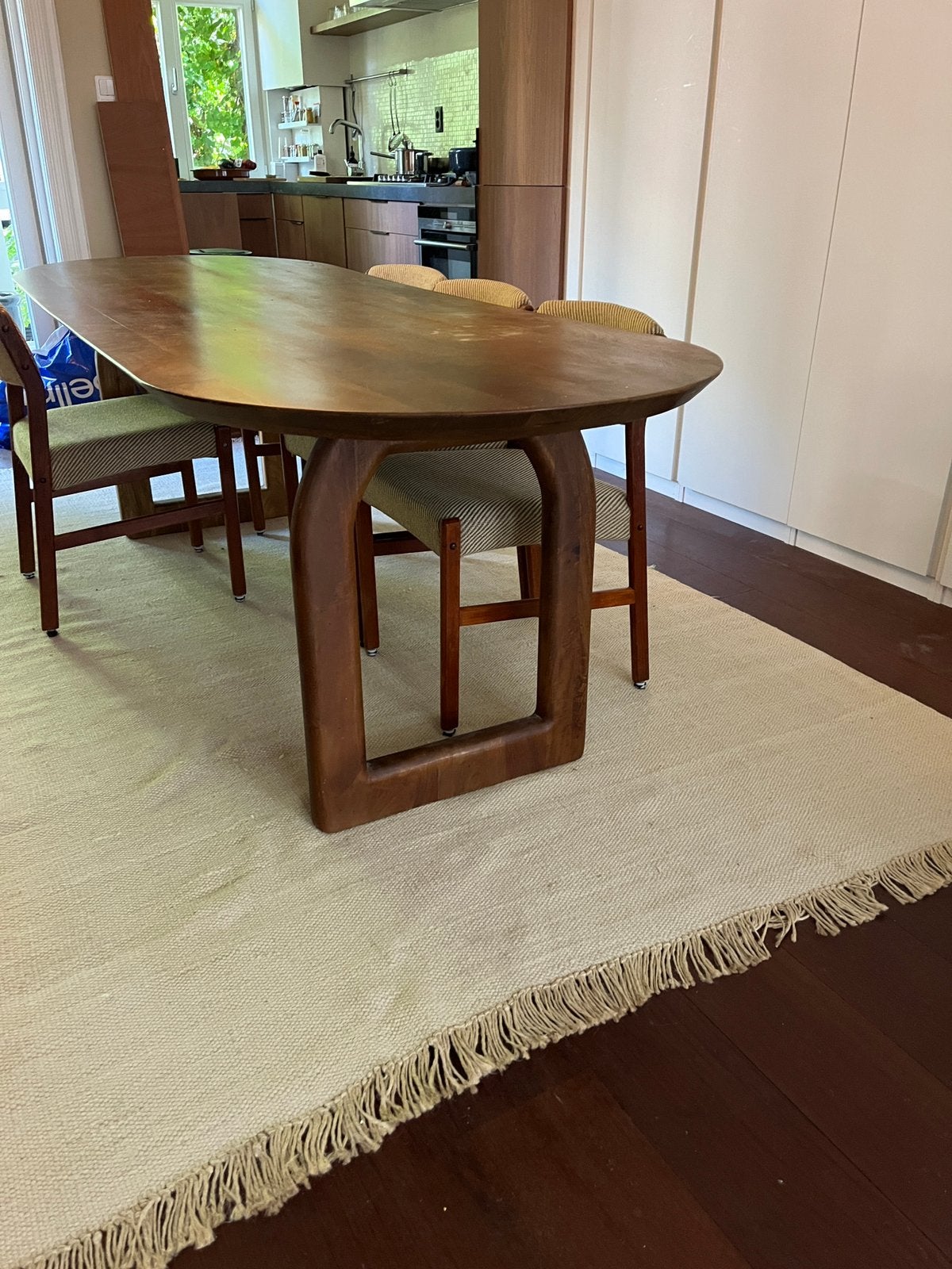 Jotex vloerkleed 205x310 cm, Verzenden, Beige, 200 cm of meer, Zo goed als nieuw