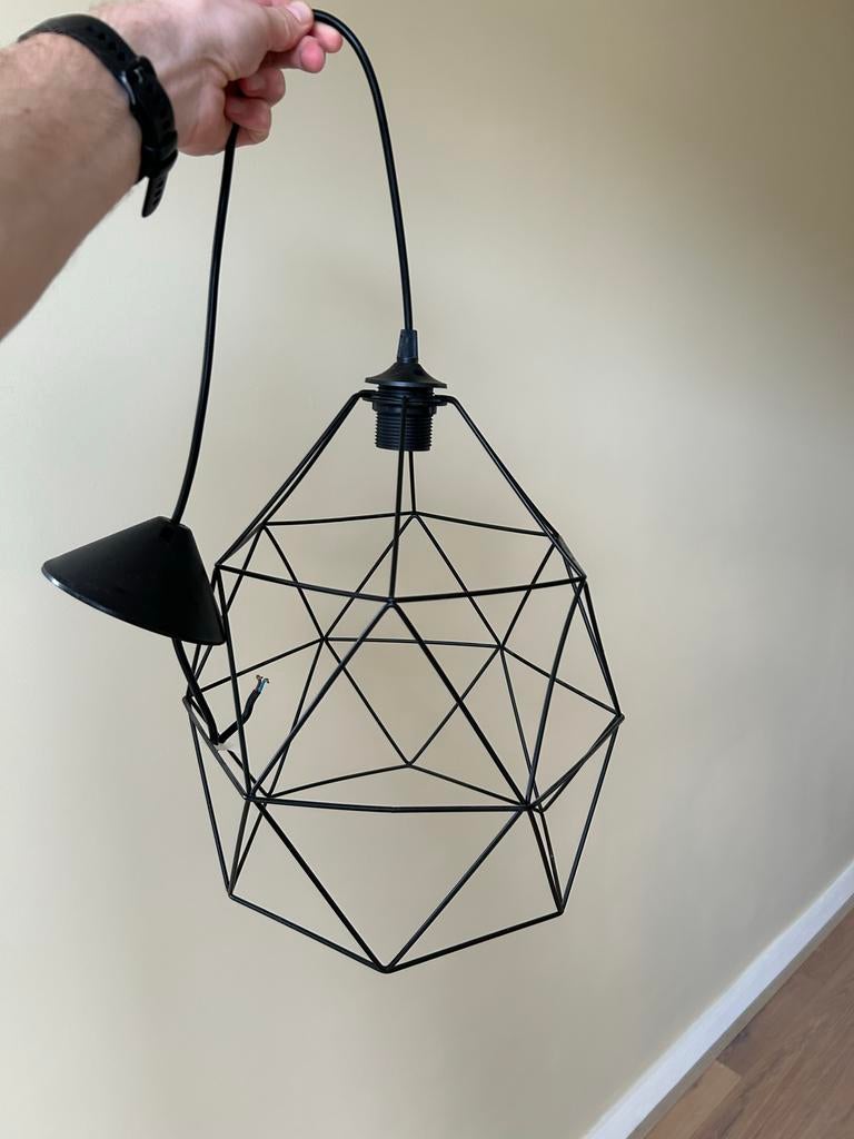 2 IKEA Brunsta hanglampen, Ophalen, Zo goed als nieuw, Metaal, Minder dan 50 cm