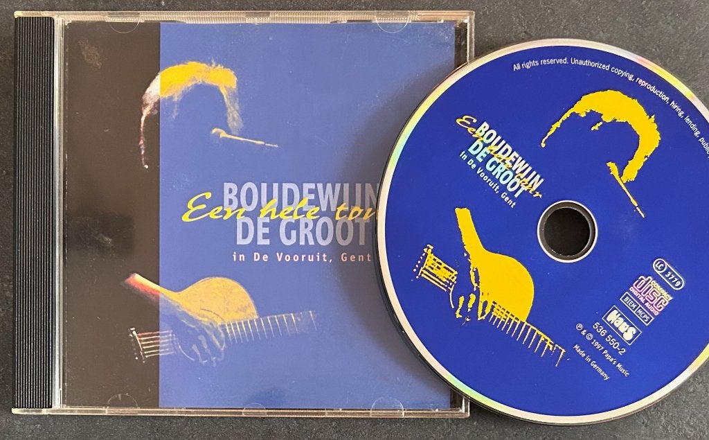 BOUDEWIJN DE GROOT - Een hele tour, live in Gent 1997 ( CD ), Ophalen of Verzenden, Zo goed als nieuw, Pop