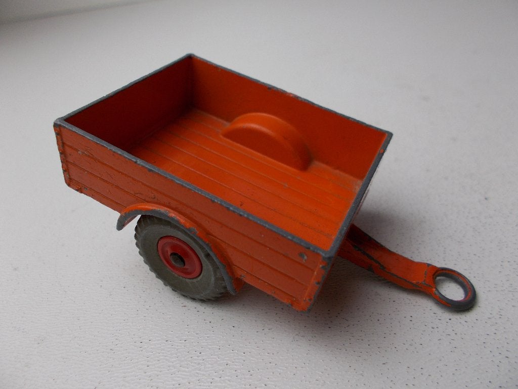 1955 Dinky Toys 341 LAND ROVER TRAILER (Oranje) -J-., Ophalen of Verzenden, Gebruikt, Overige typen, Dinky Toys
