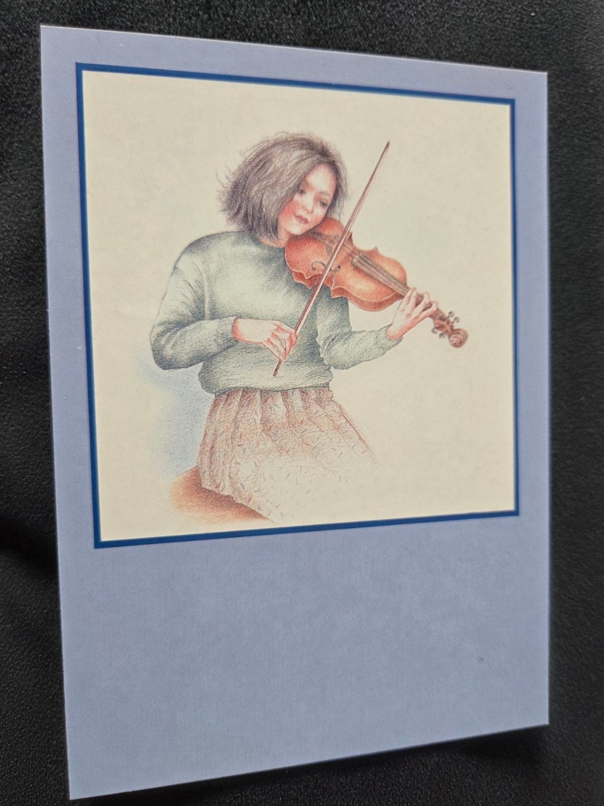 Ansichtkaart Spaarbankkalender 1988 - Kind en Muziek, Verzenden, 1980 tot heden, Ongelopen, Kinderen