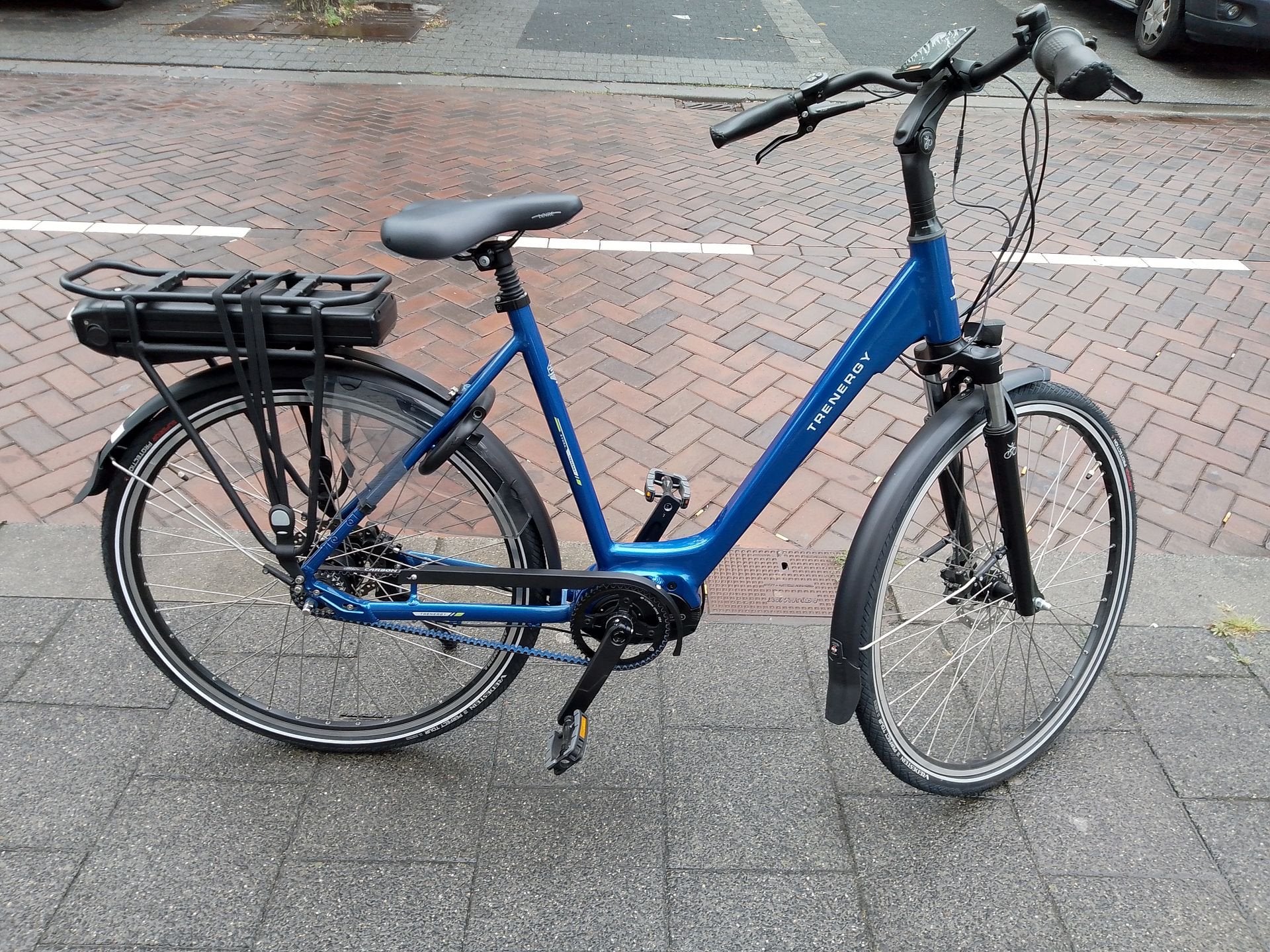 Trenergy Evora d55 elektrishe fiets nieuwstaat 5km mid.motor, Fietsen en Brommers, Elektrische fietsen, Overige merken, -, -, Zo goed als nieuw