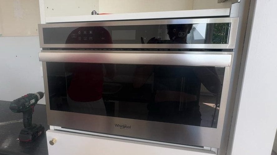 Whirlpool combi-oven zo goed als nieuw, Witgoed en Apparatuur, Ophalen, 45 tot 50 cm, Whirlpool, Hete lucht