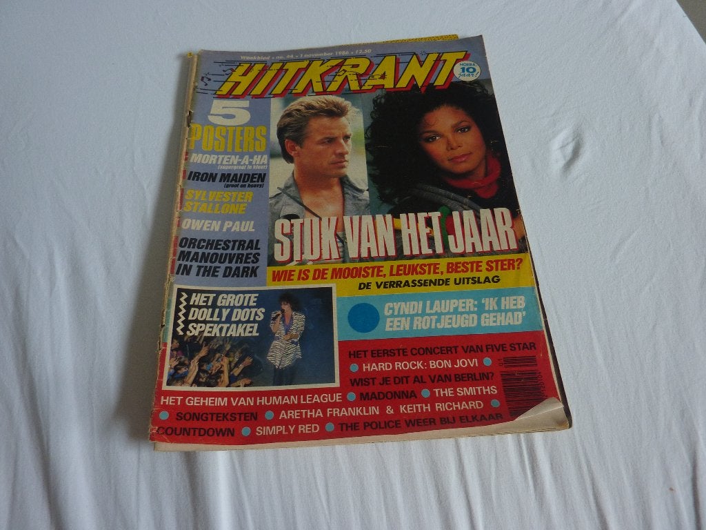HITRANT 1984-IRON MAIDEN-WHAM-DOLLY DOTS-MADONNA-SIMPLE RED, Verzenden, 1980 tot heden, Tijdschrift
