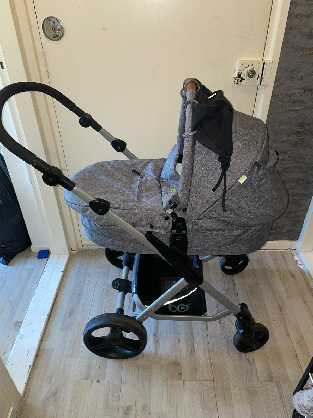 Bo Jungle Combiwagen met Reiswieg - Grijs, Overige merken, Gebruikt, Ophalen of Verzenden, Combiwagen
