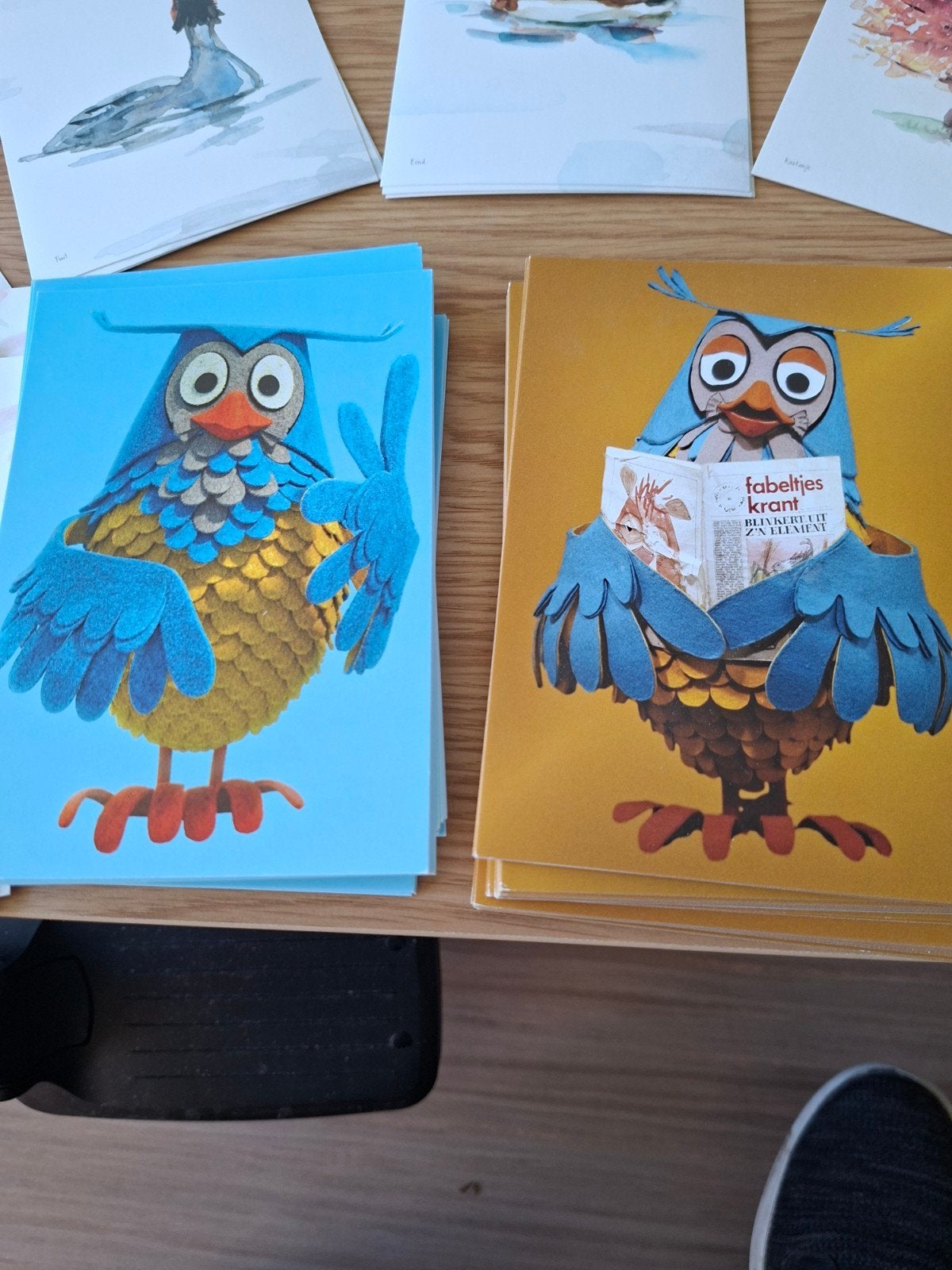 ansichtkaarten 40x meneer de uil plus diverse, Diversen, Verzenden, Nieuw