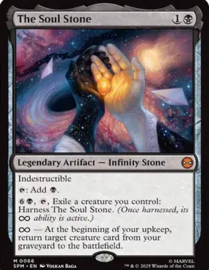 Magic: The Gathering - The Soul Stone holo versie, Ophalen of Verzenden, Zo goed als nieuw, Losse kaart