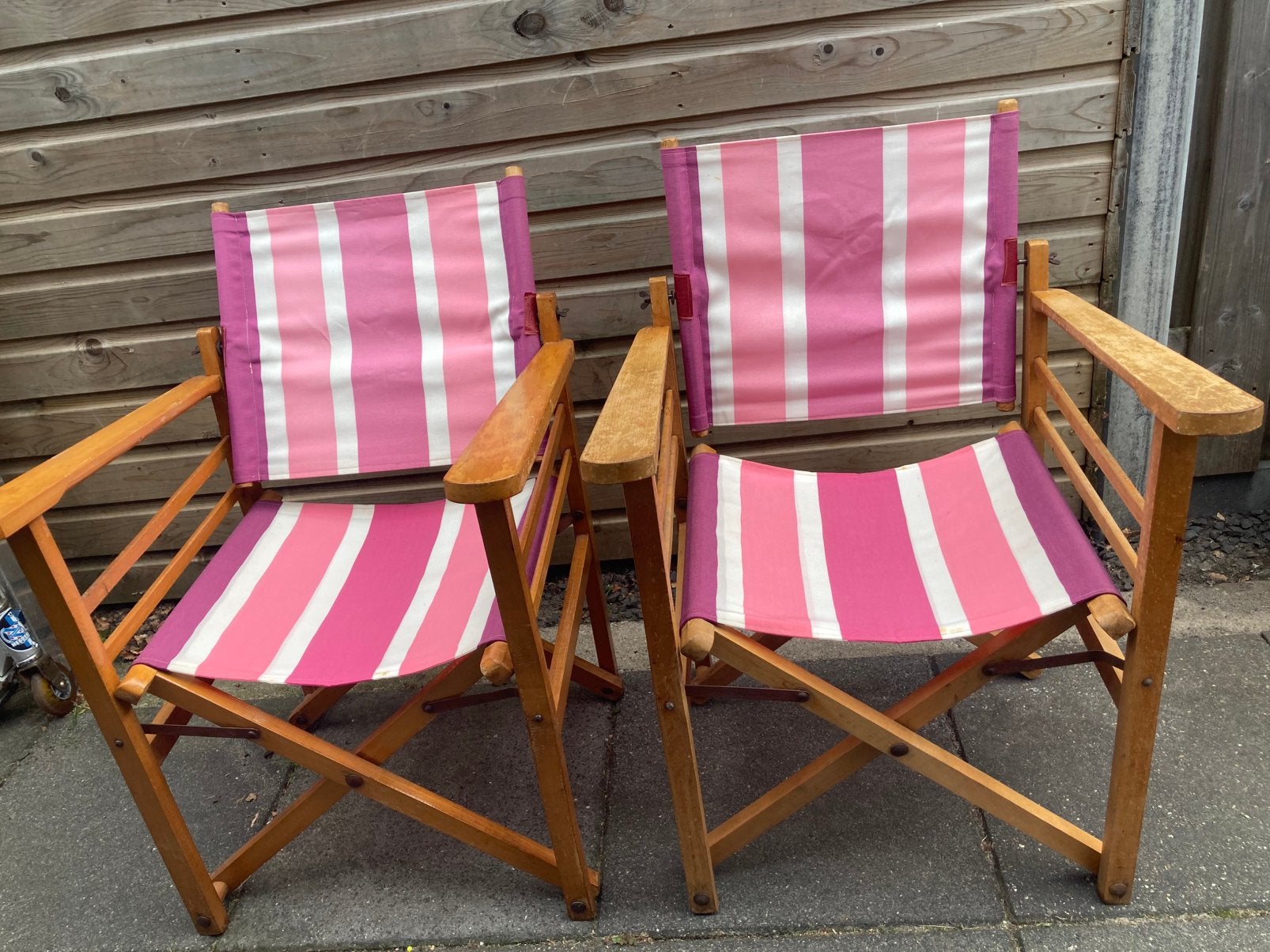Vintage regisseursstoelen Director's Chairs, Huis en Inrichting, Stoelen, Gebruikt, Overige kleuren, Ophalen of Verzenden, Eén