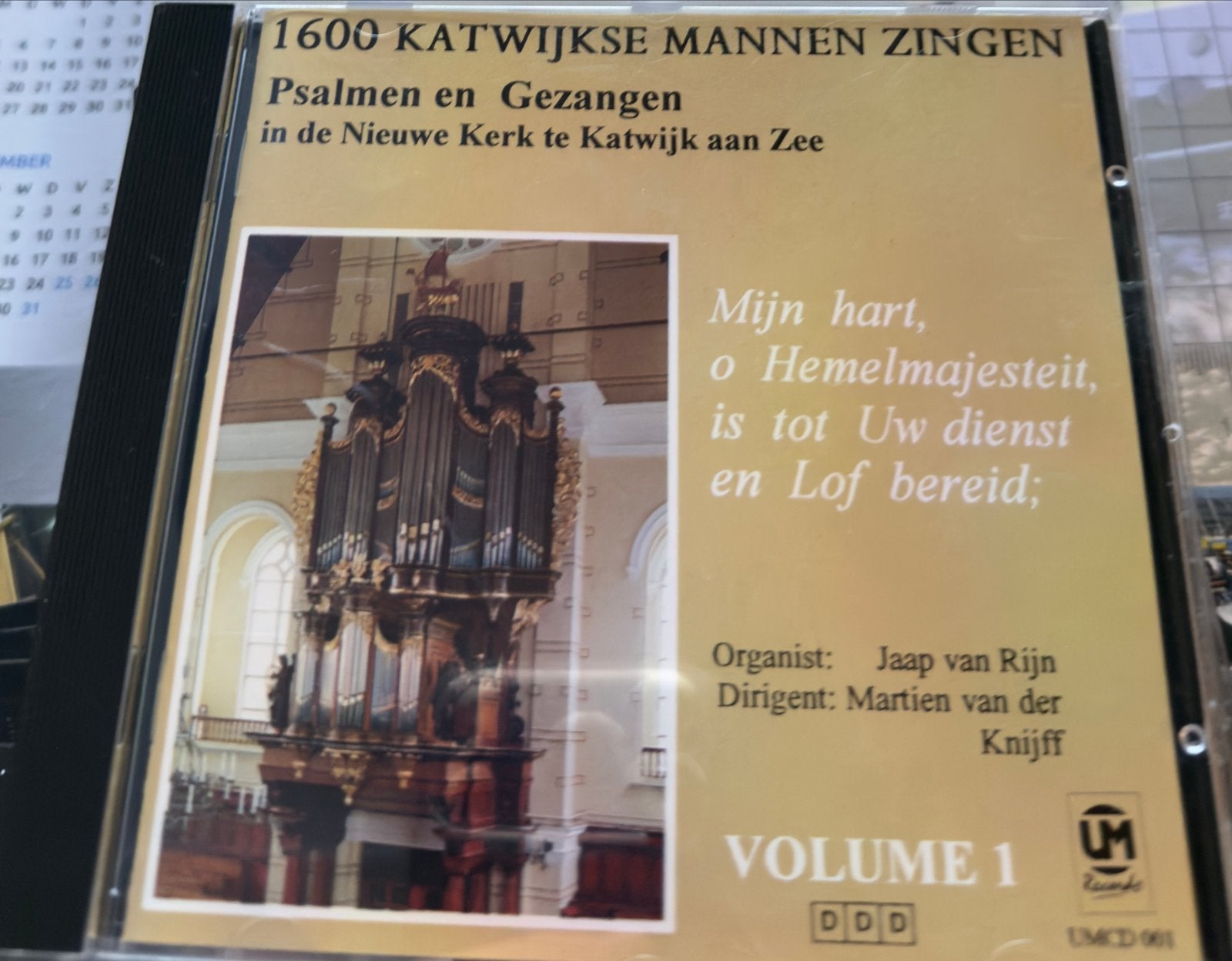 1600 Katwijkse Mannen Zingen Psalmen en Gezangen CD, Gebruikt, Orgel, Geestelijke liederen, Ophalen of Verzenden