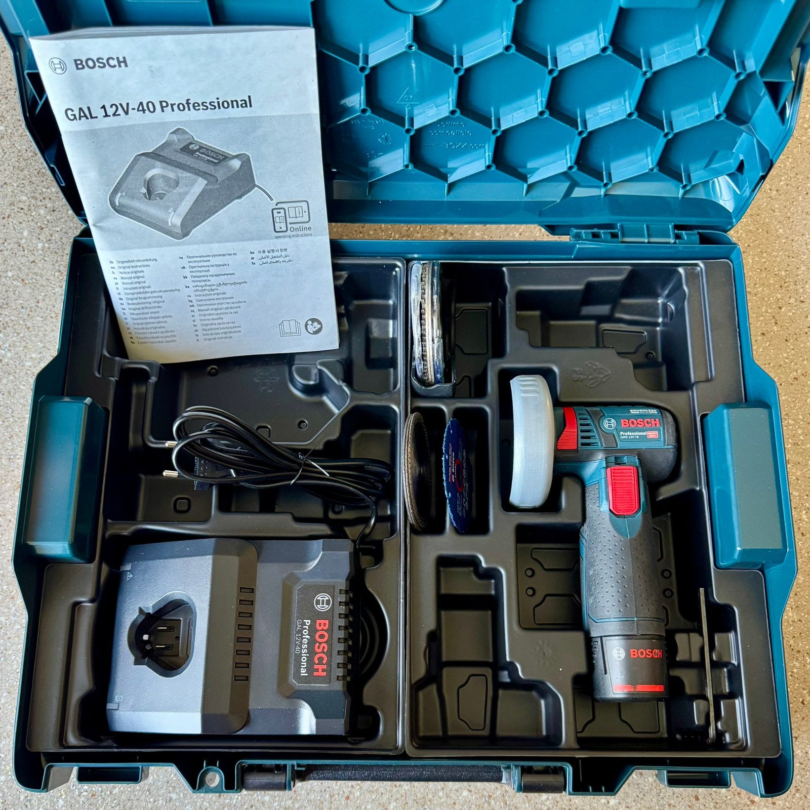Mini haakse slijper Bosch, Ophalen of Verzenden, Zo goed als nieuw, Minder dan 700 watt, Haakse handslijpmachine