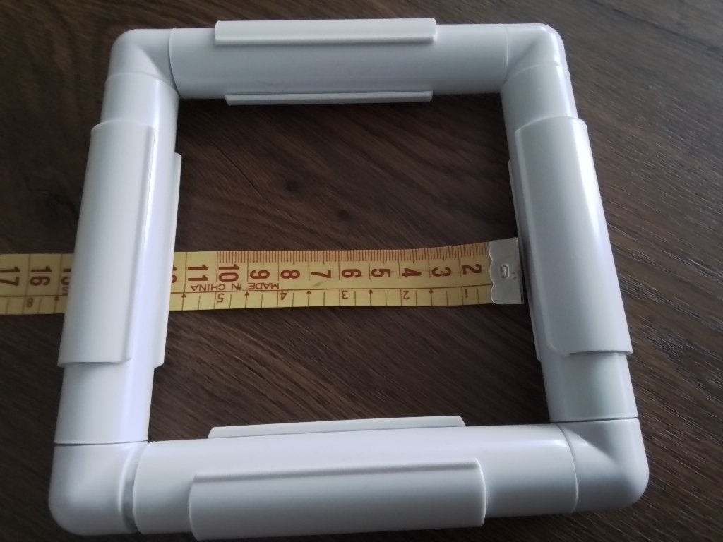 Vierkante borduurring , zie foto voor de maat, Ophalen of Verzenden, Zo goed als nieuw, Handborduren, Onderdeel of Toebehoren