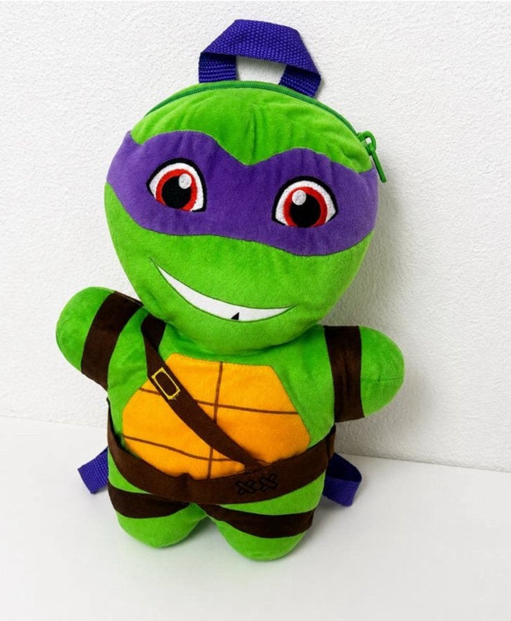 Nickelodeon Ninja Turtles Donatello Pluche Rugzak (2016), Ophalen of Verzenden, Zo goed als nieuw, Overige merken