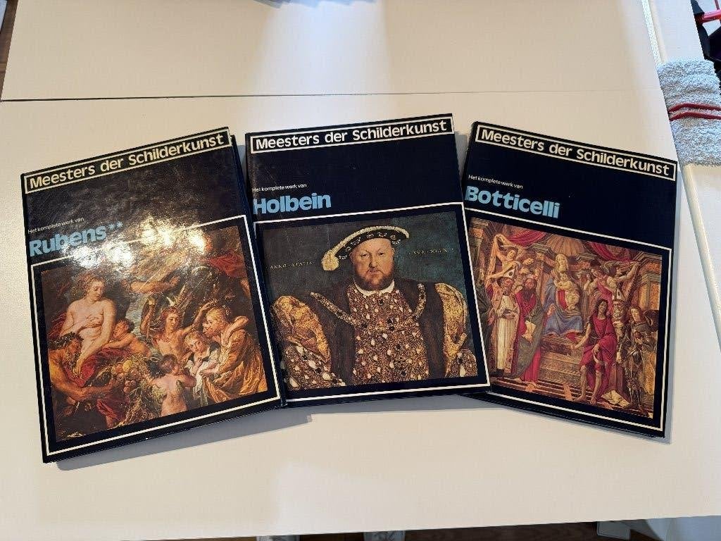 Meesters der schilderkunst complete serie van 33 kunstboeken, Ophalen, Zo goed als nieuw, Schilder- en Tekenkunst, Zie beschrijving