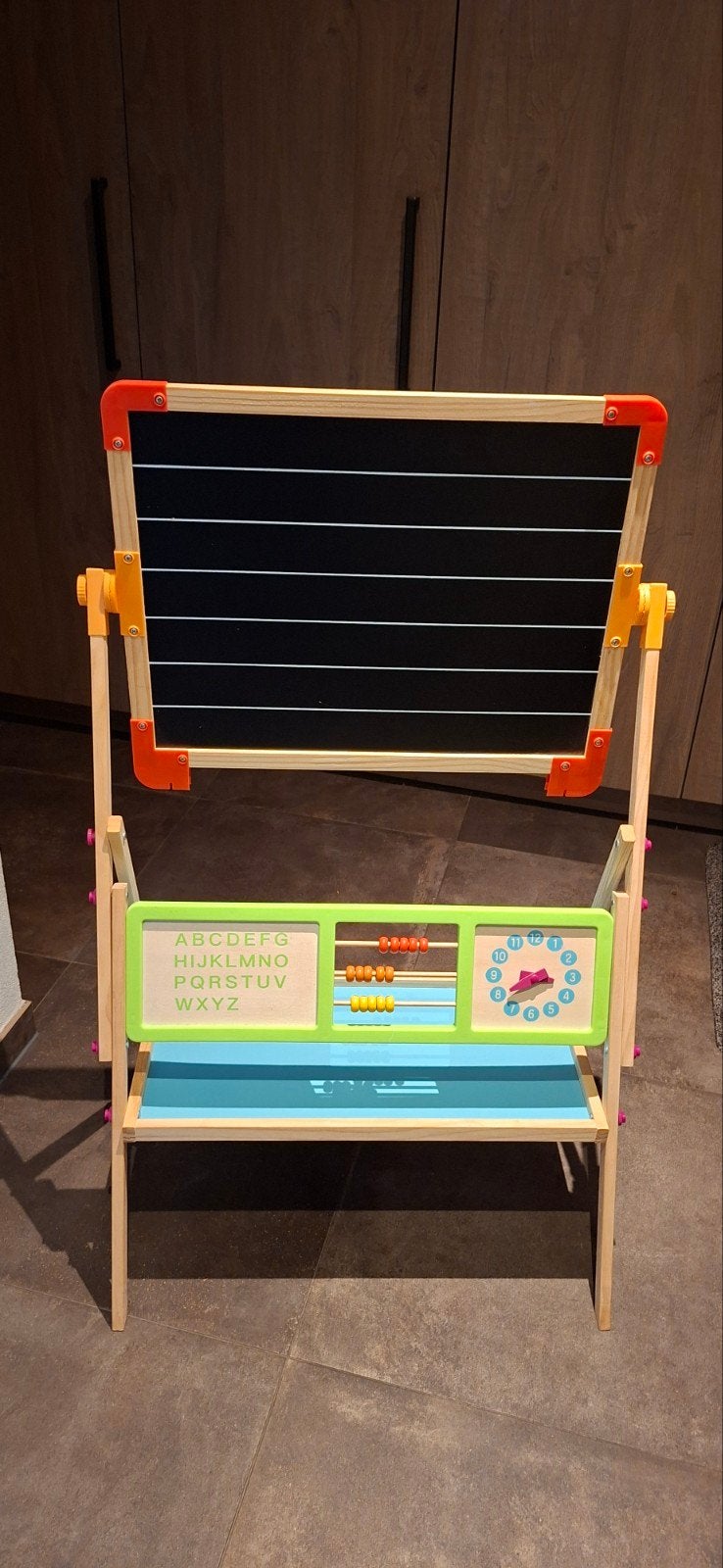 Houten Tekenbord met Krijt, Magneten en Meer, Ophalen, Zo goed als nieuw, Knutselen