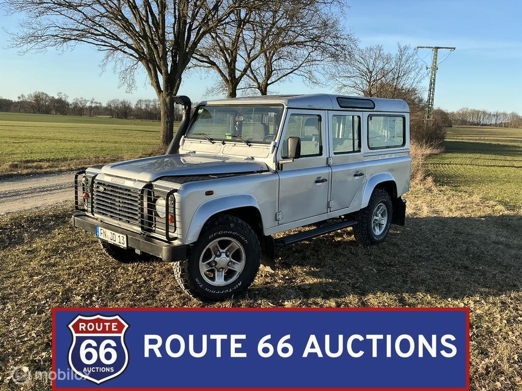 Land Rover Defender 110 TD5 | 2002 | Route 66 Auctions, Auto's, Gebruikt, Overige carrosserieën, Zwart, Handgeschakeld