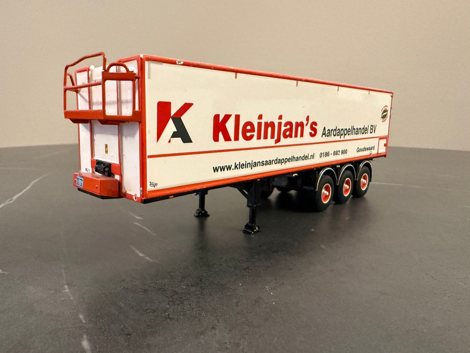 WSI kleinjan bandtrailer B-keuze, Hobby en Vrije tijd, Ophalen of Verzenden, Gebruikt, Bus of Vrachtwagen, Wsi