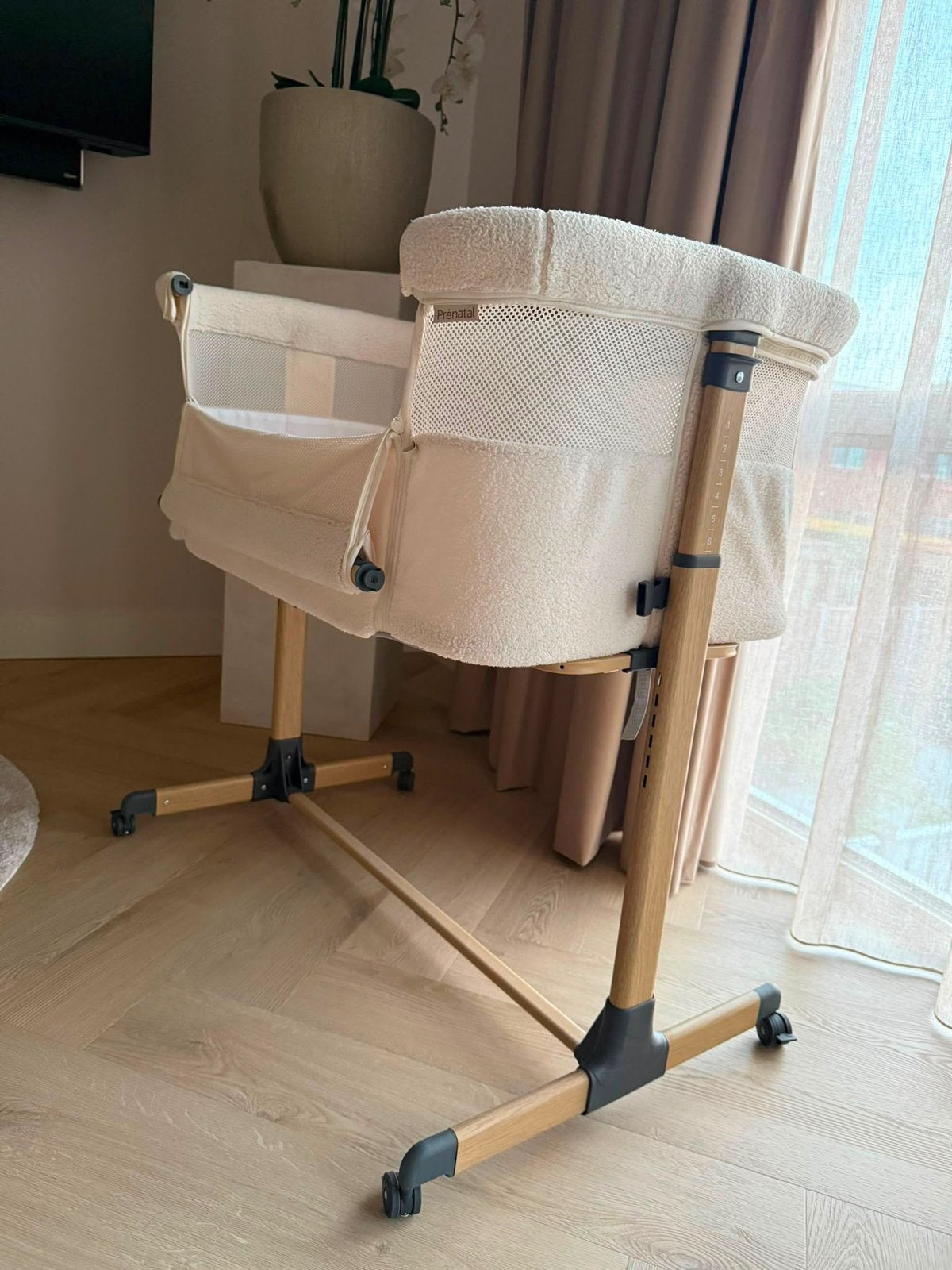 Prénatal Teddy Co-sleeper / Wieg Bella Ivory White z.g.a.n., Ophalen, Zo goed als nieuw, Wieg