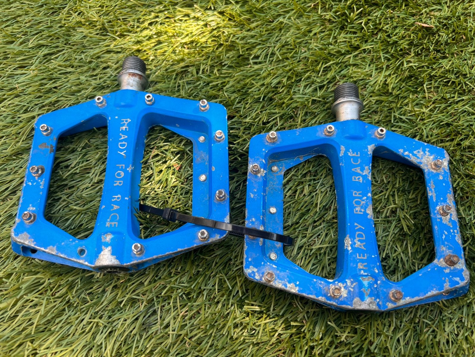 Metalen flat pedals, Gebruikt, ., Ophalen of Verzenden, .