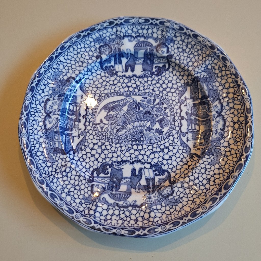 William Adams Chinese Bird bord, Ophalen of Verzenden