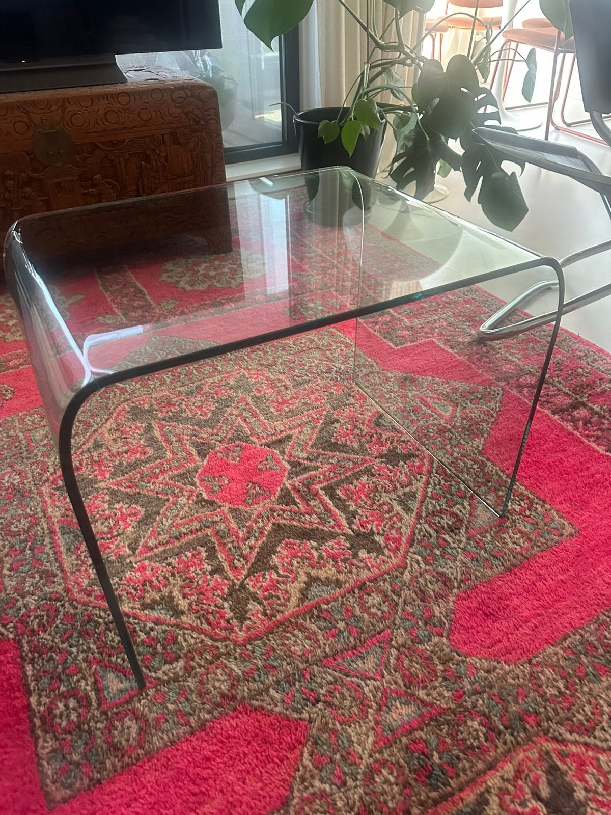 Fiam Waterfall 1970 Salontafel, Ophalen, 100 tot 150 cm, 50 tot 100 cm, Zo goed als nieuw