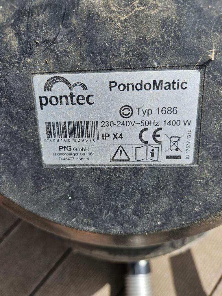 Pontec PondoMatic Vijverstofzuiger 1400W, Tuin en Terras, Ophalen, Gebruikt, Vijverstofzuiger