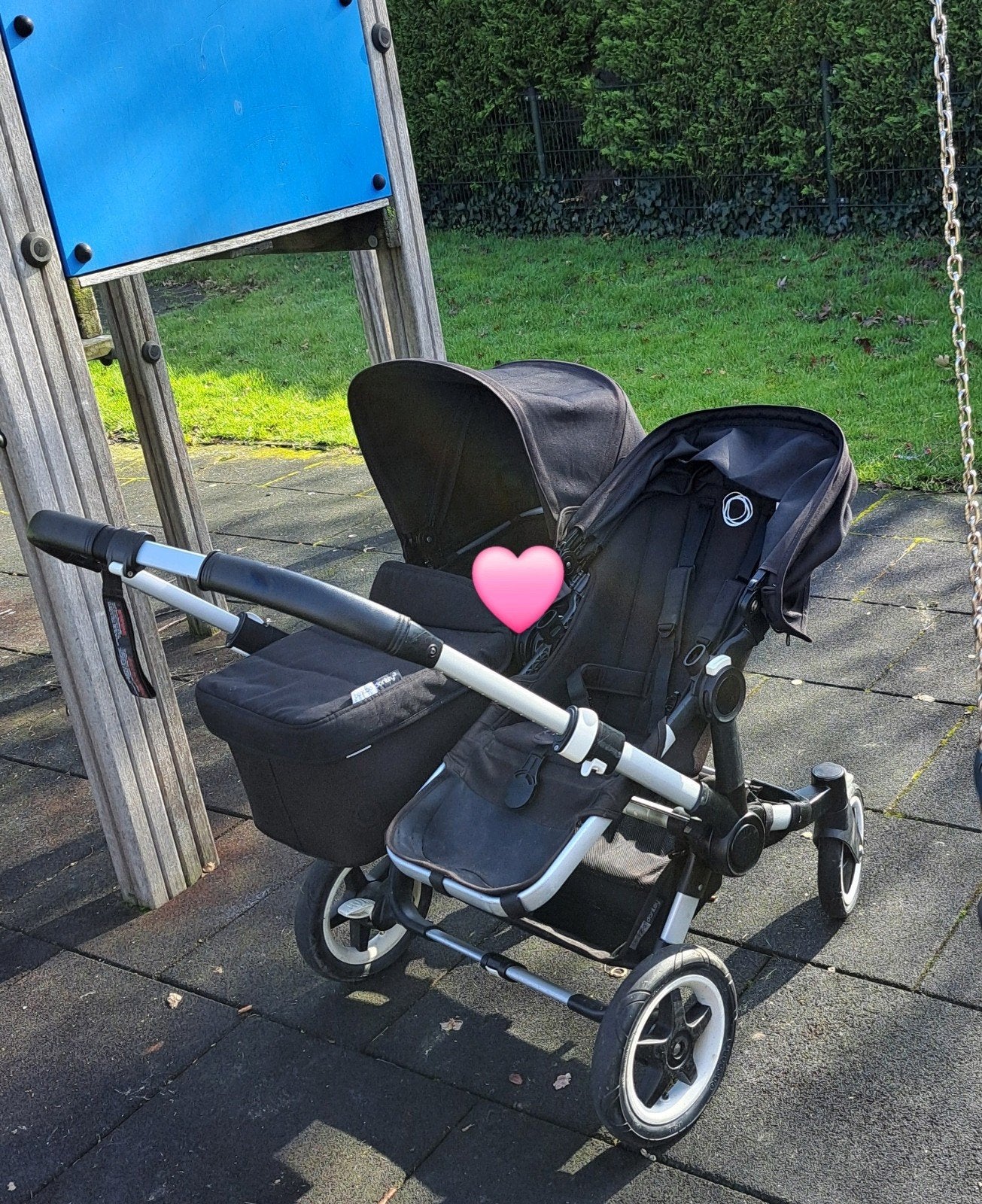 Bugaboo Donkey 3 Duo kinderwagen, Kinderen en Baby's, Kinderwagens en Combinaties, Gebruikt, Bugaboo, Verstelbare duwstang, Ophalen