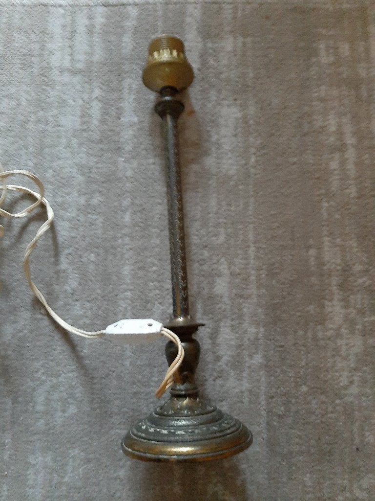 lampen Antiek koper voet jaren 30, Ophalen of Verzenden