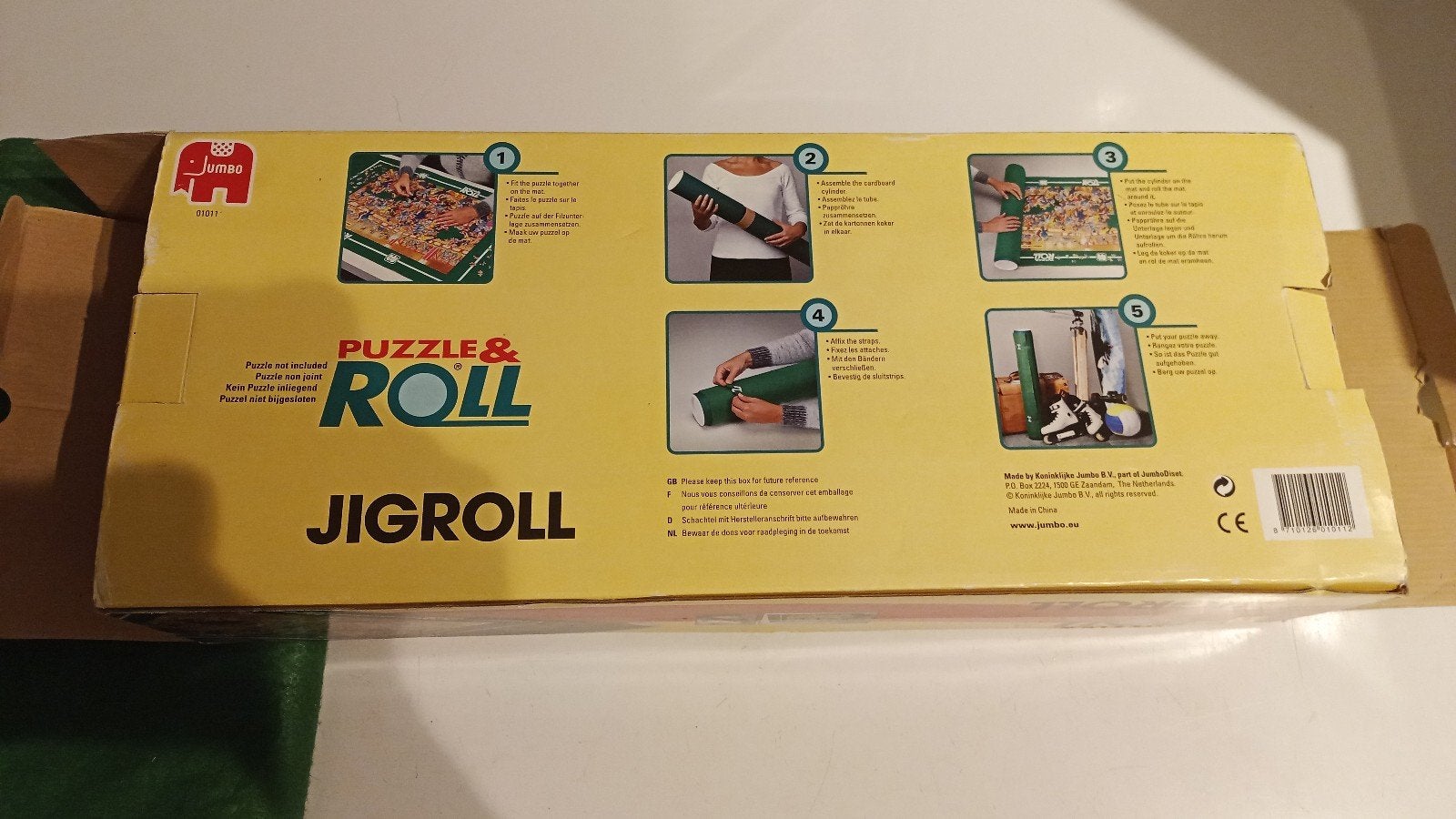 Puzzel mat rol Jigroll Jumbo, Ophalen of Verzenden, Minder dan 500 stukjes, Overige typen