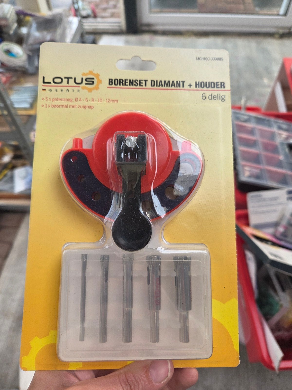 Lotus Diamant Boorset met Houder - 6-delig, Doe-het-zelf en Verbouw, Ophalen of Verzenden, Nieuw, Overige typen