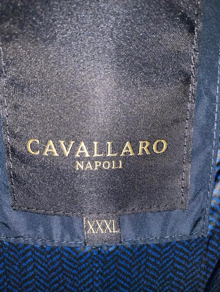 Cavallaro Napoli Ruffo Jacket - Maat XXXL, Ophalen of Verzenden, Zo goed als nieuw, Overige maten, Blauw