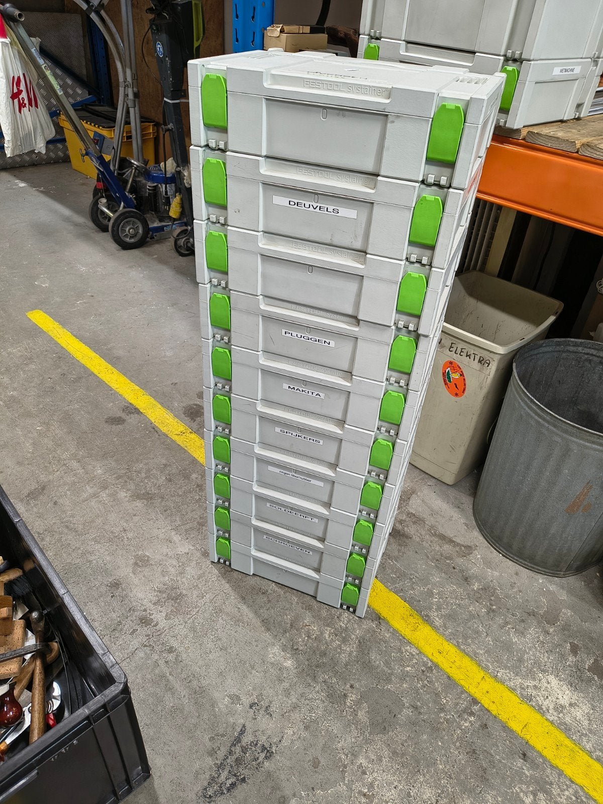 10 x Festool systainer koffer