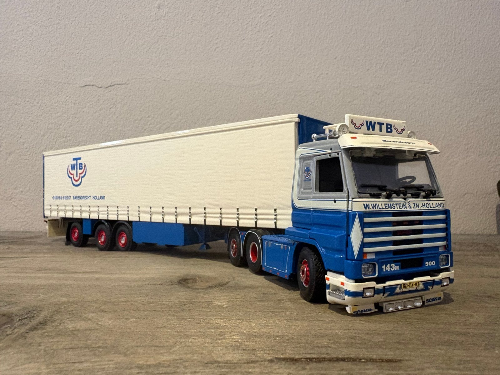 Scania 143 van WTB, Ophalen of Verzenden, Zo goed als nieuw, Bus of Vrachtwagen, Tekno