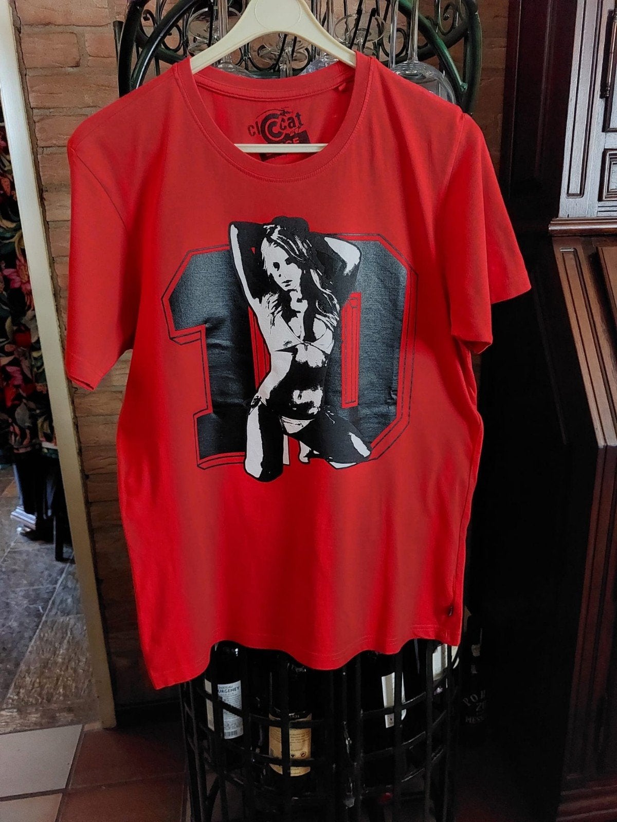 T-Shirt van Coolcat.  Maat L., Kleding | Heren, Maat 52/54 (L), Verzenden, Rood, Coolcat