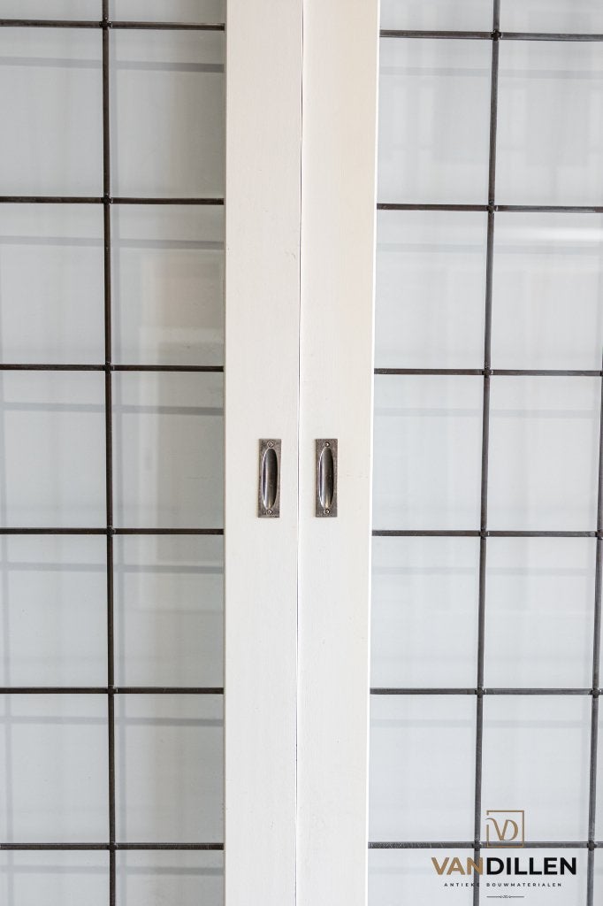 ZGAN ensuite schuifdeuren glas in lood, stevig en zwaar!, 120 cm of meer, Binnendeur, Ophalen of Verzenden, 200 tot 215 cm