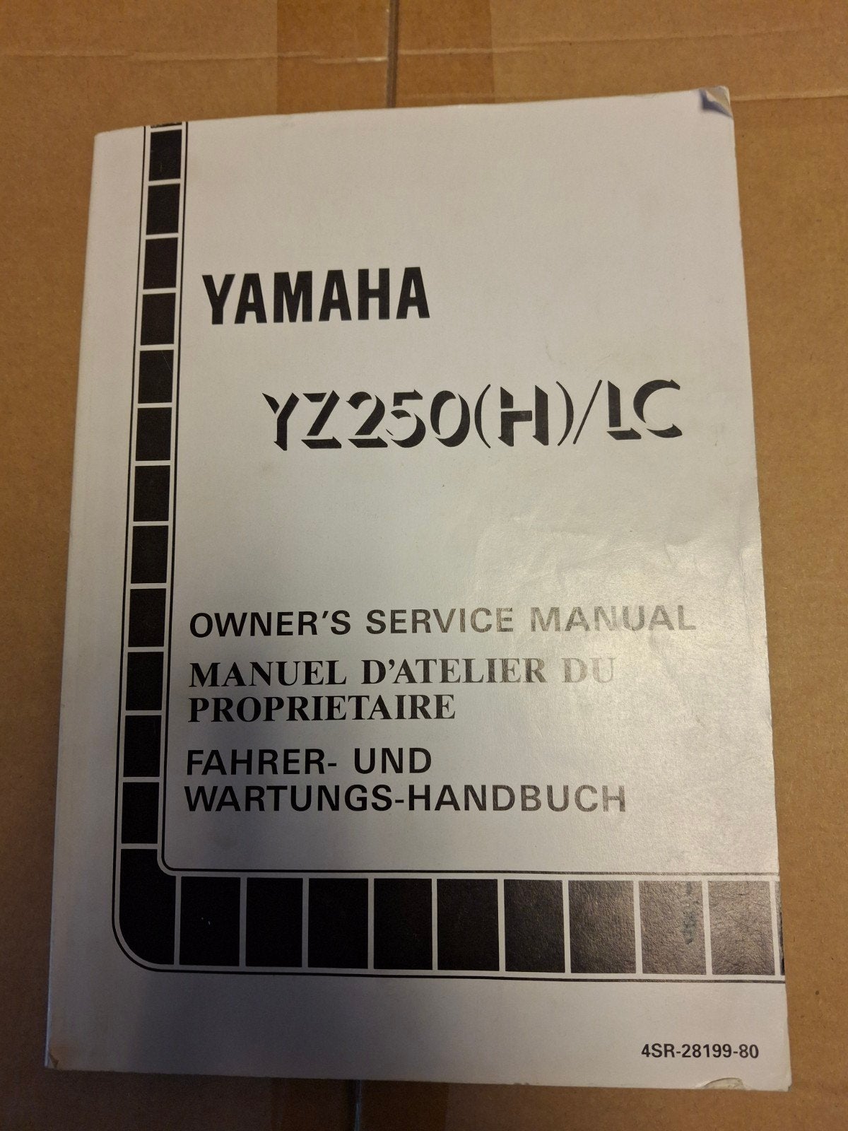 Yamaha YZ250(H)/LC Owner's Service Manual 1996, Ophalen of Verzenden