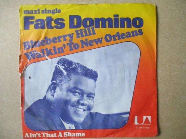 s1754 fats domino - blueberry hill, Cd's en Dvd's, Vinyl Singles, Ophalen, Gebruikt, Overige genres, 7 inch