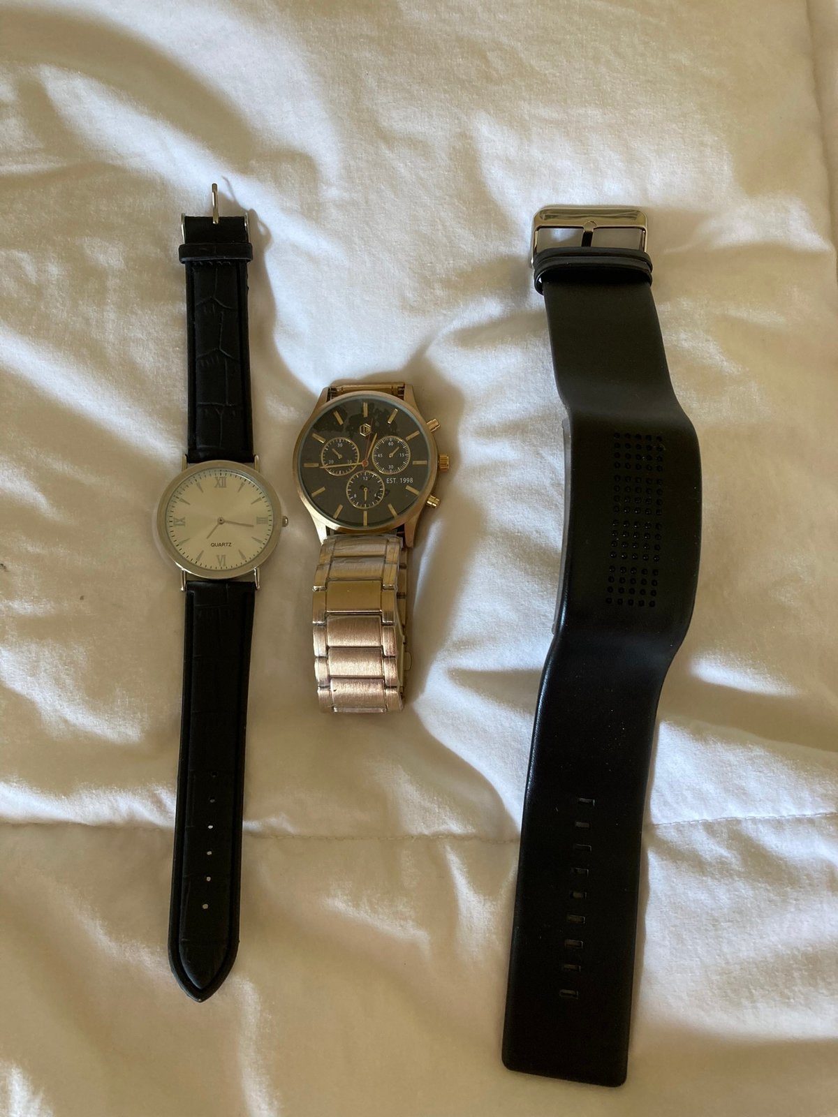 Nieuw Heren Horloge Breskha Quartz, Ophalen of Verzenden, Zo goed als nieuw, Leer, Overige merken