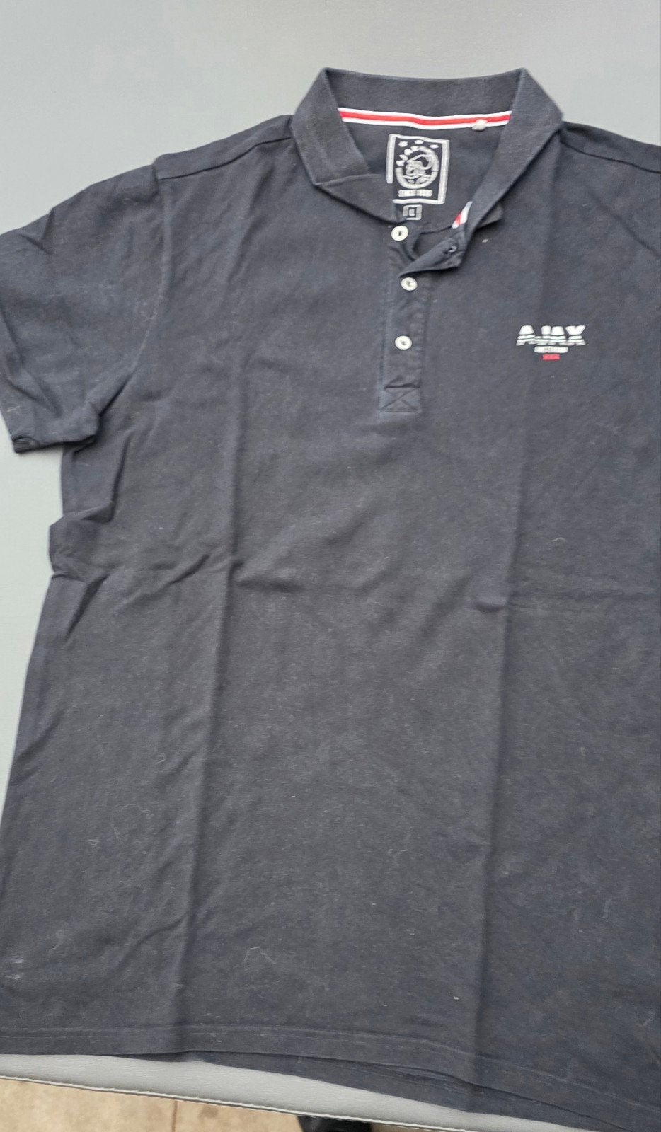 Ajax Amsterdam Polo Shirt Maat L Zwart, Maat 52/54 (L), Zwart, Ajax Amsterdam, Ophalen of Verzenden