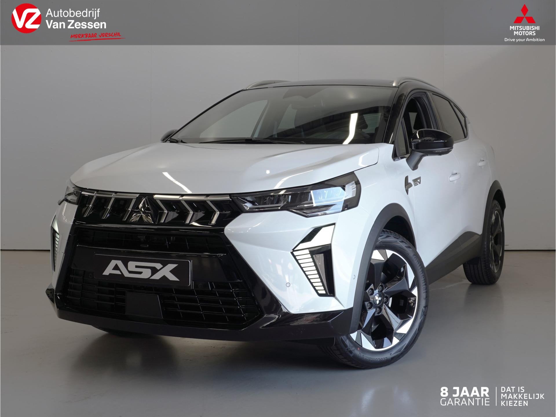 Mitsubishi ASX 1.8 HEV AT Executive | Google connect | Direc, Auto's, Stof, Zwart, 4 cilinders, Wit