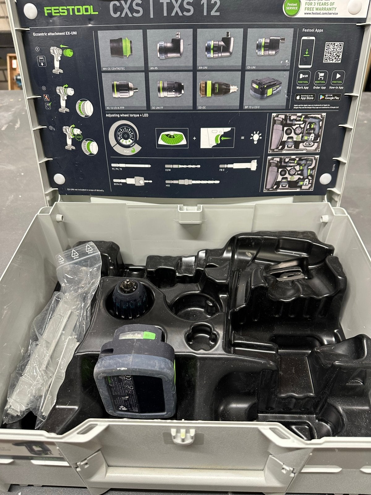 Foto 5 van Festool CXS 12 Accuboormachine met 2 accu's