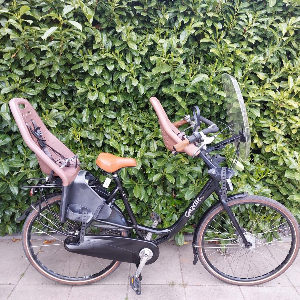 Gazelle bloom 56cm 7 versnellingen stuurslot Yepp Zitjes, 2 zitjes, 53 tot 56 cm, Versnellingen, Ophalen of Verzenden