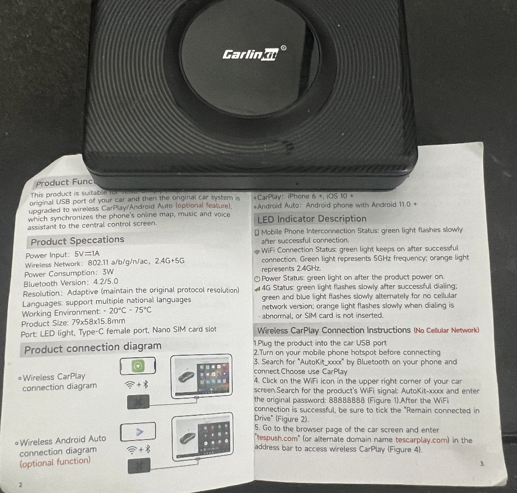 Tesla Model 3 carplay / android auto module, Auto diversen, Auto-accessoires, Ophalen of Verzenden, Zo goed als nieuw