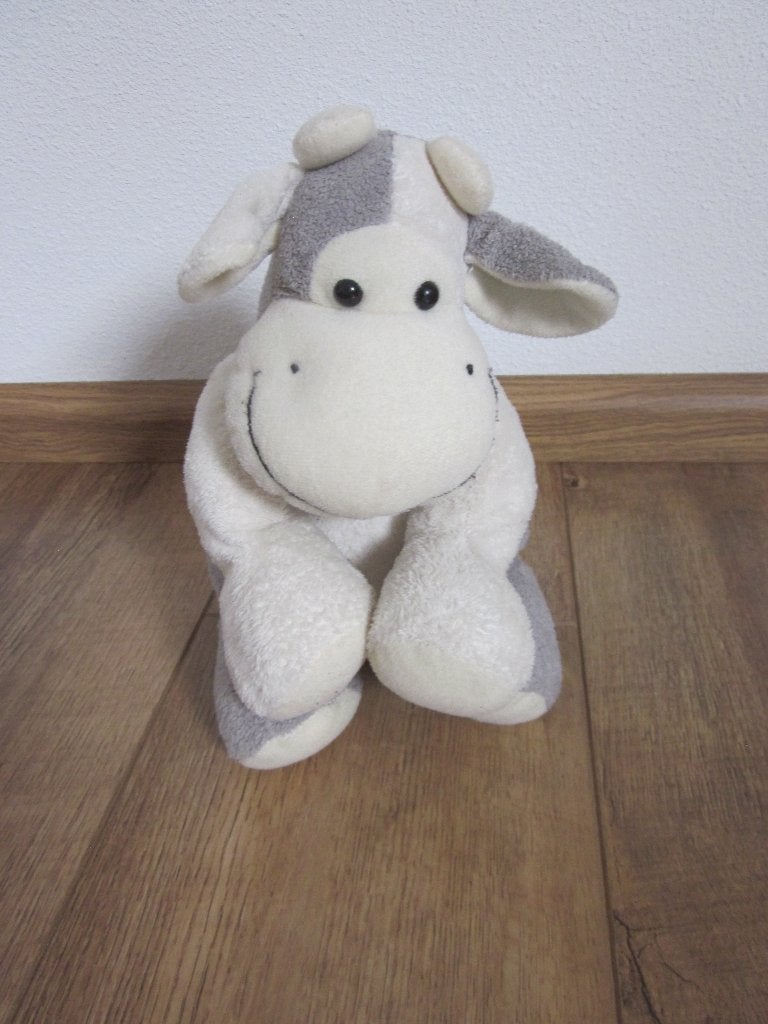 Happy Horse grote wit grijs zachte badstof koe knuffel, Overige karakters, Happy Horse, Wasbaar, Ophalen of Verzenden
