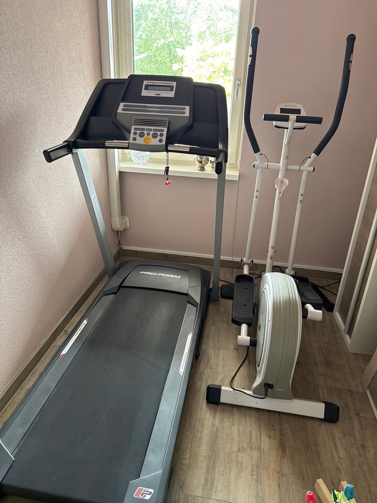 Pro-Form Loopband & Sportsline Crosstrainer Set, Ophalen, Zo goed als nieuw, Metaal, Loopband