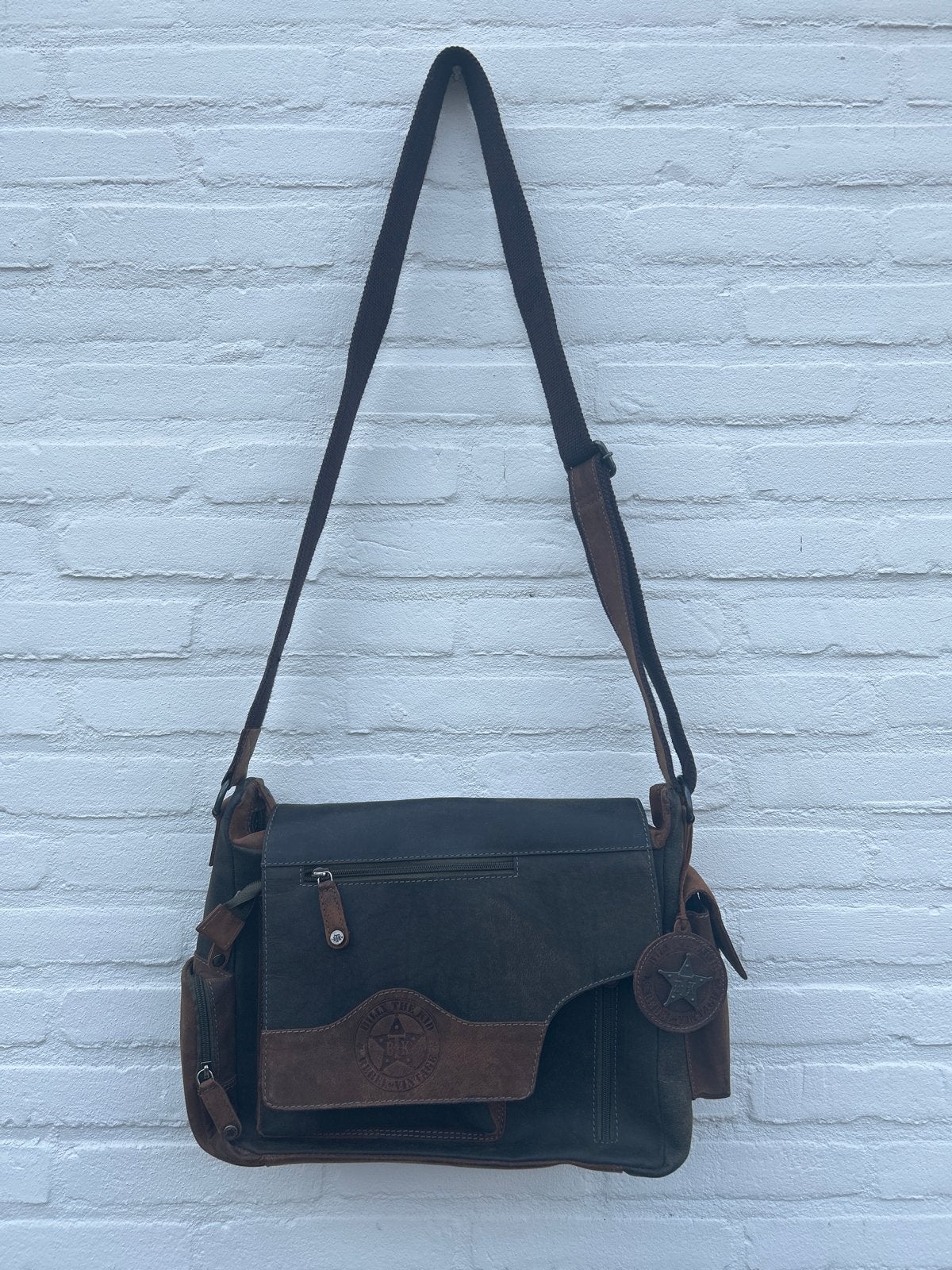 Billy The Kid Hunter Messenger Tas - Nieuw Echt Leer, Ophalen of Verzenden, Nieuw, Bruin, Overige typen