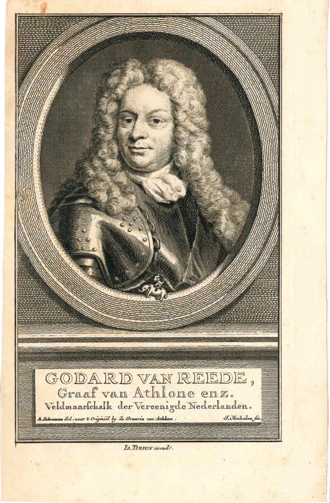 21 Gravure/Ets Jacobus Houbraken van Godard van Reede - 1760, Ophalen of Verzenden