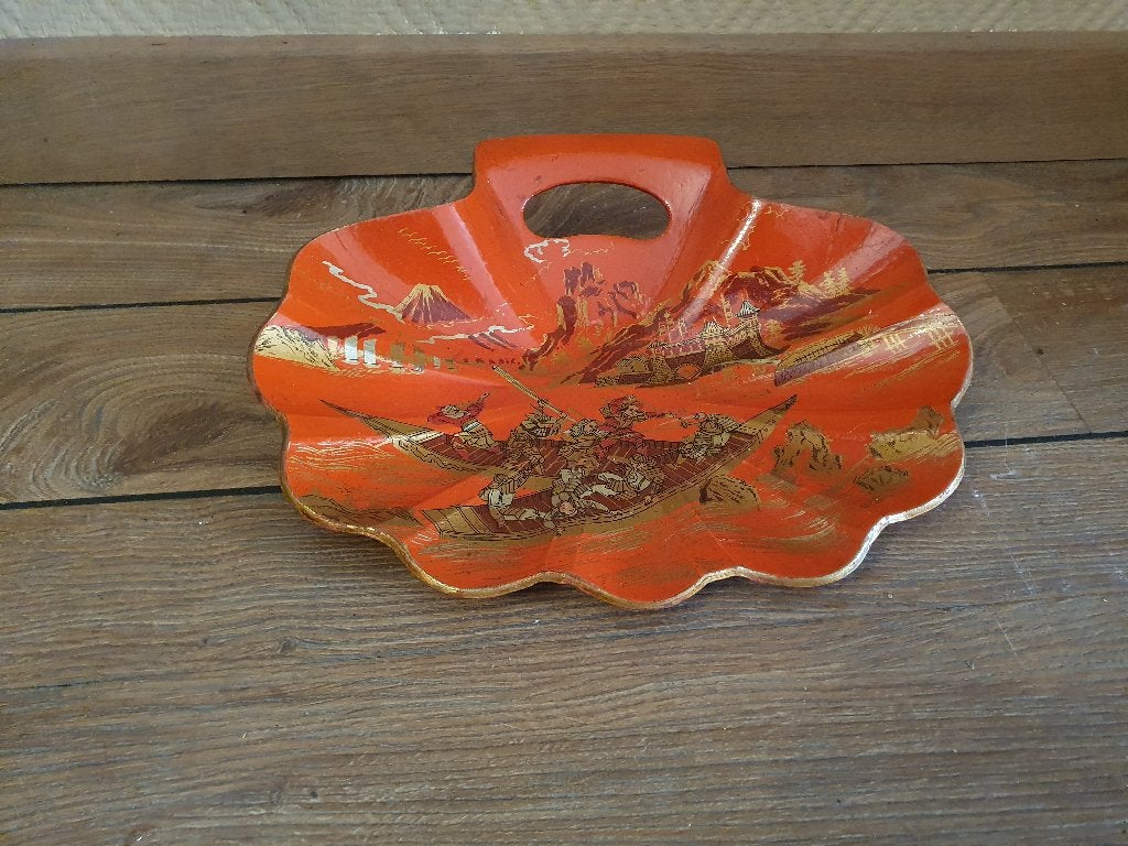 Japanse stijl kruimelvanger met afbeelding van samoerai, Ophalen of Verzenden